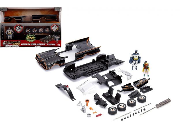 ماشین فلزی بتموبیل ساختنی Batman Classic TV Series با مقیاس 1:24 به همراه فیگور بتمن, تنوع: 253213000-Batmobile, image