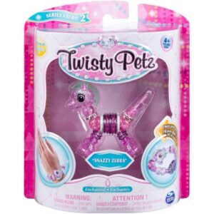 پک تکی دستبند درخشان Twisty Petz مدل Snazzy Zebra
