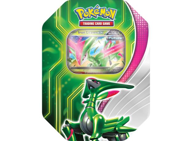 پک فلزی کارت بازی 40 تایی Pokemon سری Paradox Clash مدل Trading Card Game, تنوع: PK210-85762-Green, image