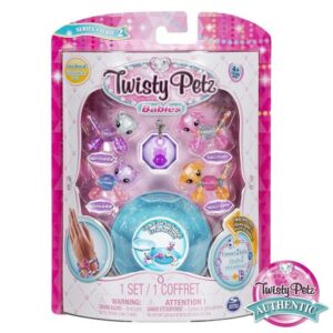 پک 4 تایی دستبندهای درخشان Twisty Petz مدل Bear & Puppy, image