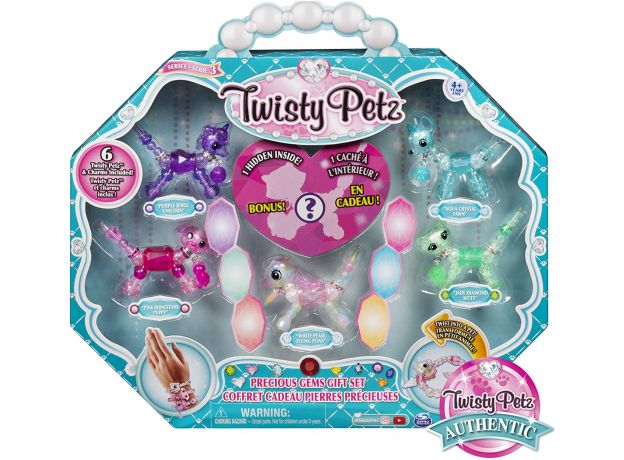 پک 6 تایی دستبندهای درخشان Twisty Petz, image