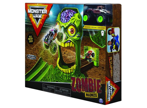 ماشین Monster Jam مدل Zombie به همراه پیست پرش با مقیاس 1:64, image