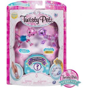 پک 3 تایی دستبندهای درخشان Twisty Petz مدل Bear & Kitty, image