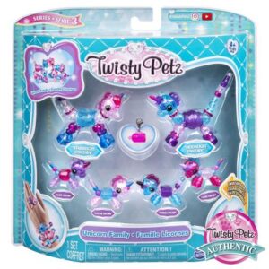 پک 6 تایی دستبندهای درخشان Twisty Petz مدل Unicorn Family