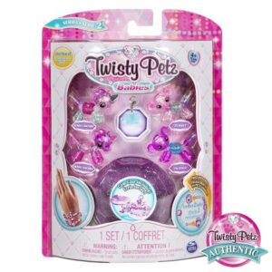 پک 4 تایی دستبندهای درخشان Twisty Petz مدل Unicorn & Koala (بنفش), image