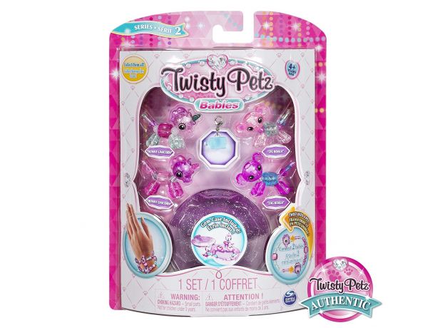 پک 4 تایی دستبندهای درخشان Twisty Petz مدل Unicorn & Koala (بنفش), image