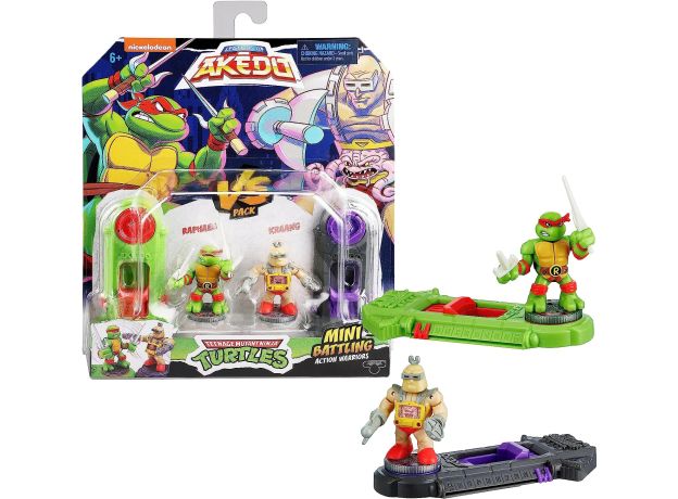آکدو جنگجو پک 2 تایی مبارزه فیگورهای رافائل و کرانگ Akedo, تنوع: 15245-Raphael Vs Krang, image