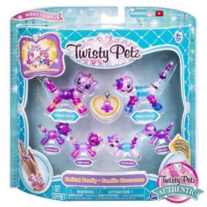 پک 6 تایی دستبندهای درخشان Twisty Petz مدل Unicat Family