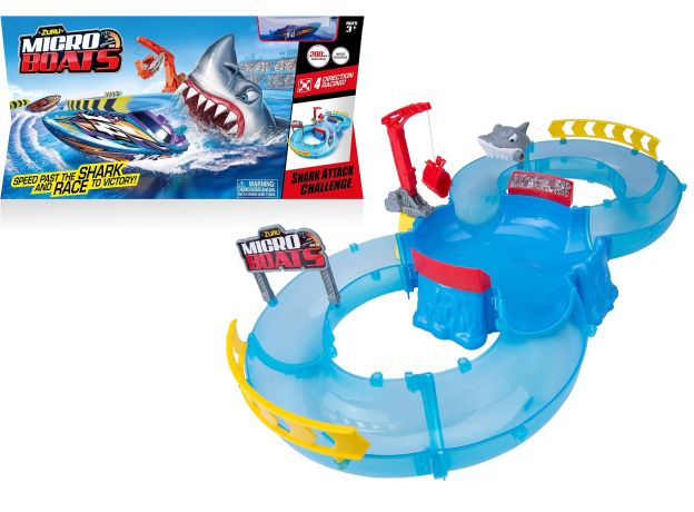 پیست قایقرانی چالش حمله کوسه Micro Boats, image