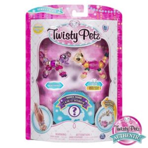 پک 3 تایی دستبندهای درخشان Twisty Petz مدل Poodle & Cheetah, image