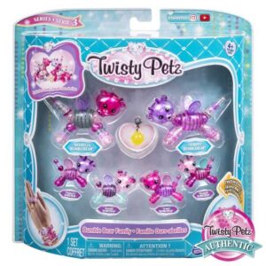 پک 6 تایی دستبندهای درخشان Twisty Petz مدل Bumble Bear Family