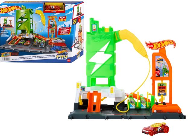 ایستگاه شارژ ماشین های برقی Hot Wheels سری City, image