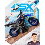 موتور سوپر کراس با مقیاس 1:10 مدل Yamaha آبی شماره 32, image