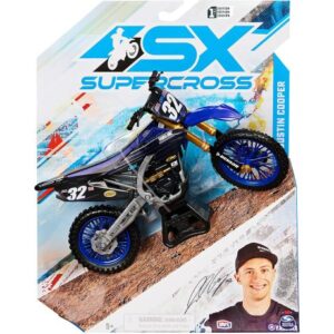 موتور سوپر کراس با مقیاس 1:10 مدل Yamaha آبی شماره 32, image