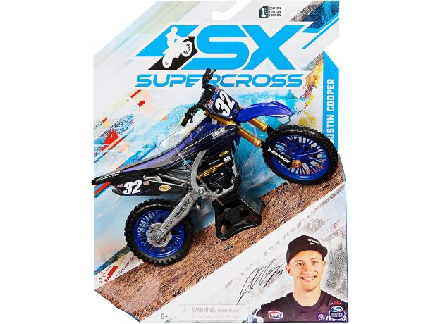 موتور سوپر کراس با مقیاس 1:10 مدل Yamaha آبی شماره 32, image