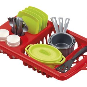 ست ظروف و سبد آب‌چکان متوسط (Ecoiffier), image