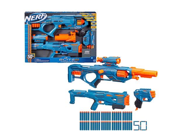 پک 3 تایی تفنگ های نرف Nerf مدل Elite 2.0 Ultimate Blaster Pack, image