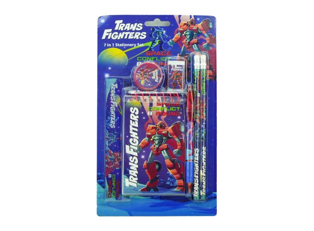 ست 7 در 1 لوازم تحریر طرح Trans Fighters, image