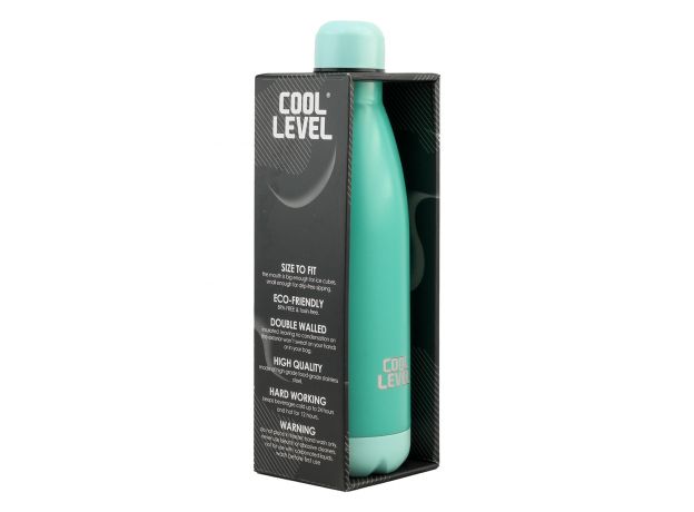 قمقمه آلومینیومی 500 میلی لیتری Cool Level مدل آبی, image