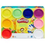 پک 8 تایی خمیربازی مدل رنگین کمانی Play Doh, image