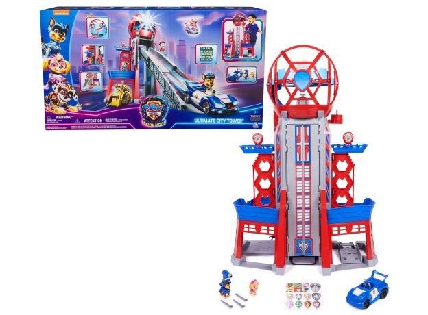 برج مراقبت بزرگ سگ ‌های نگهبان Paw Patrol سری The Mighty Movie مدل Ultimate City Tower, image