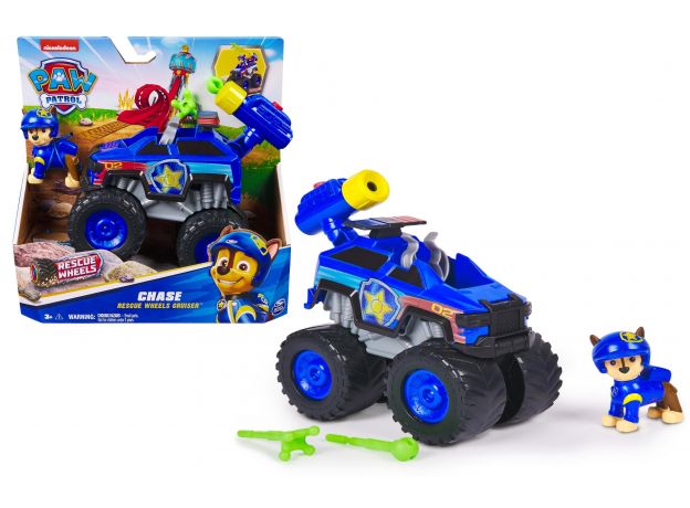 ماشین نجات با فیگور چیس سگ های نگهبان Paw Patrol سری Rescue Wheels, تنوع: 6069372-Chase, image