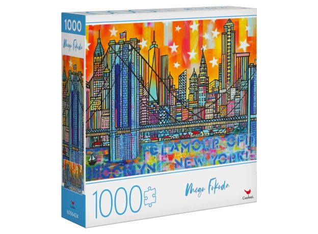 پازل 1000 تکه Spin Master طرح پل بروکلین فانتزی, تنوع: 6056424-Brooklyn New York, image