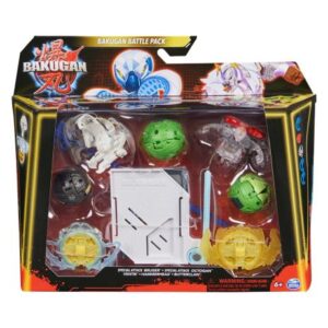 پک 5 تایی مبارزه باکوگان Bakugan سری Special Attack با لانچر سفید, تنوع: 6066988-White, image