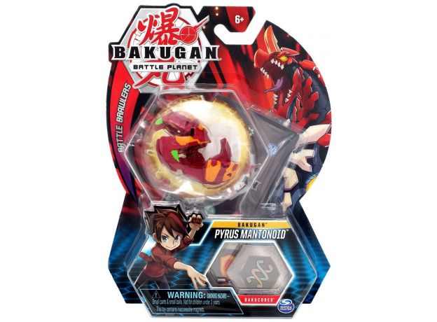 پک تکی بازی نبرد باکوگان (Bakugan) مدل Pyrus Mantonoid, image