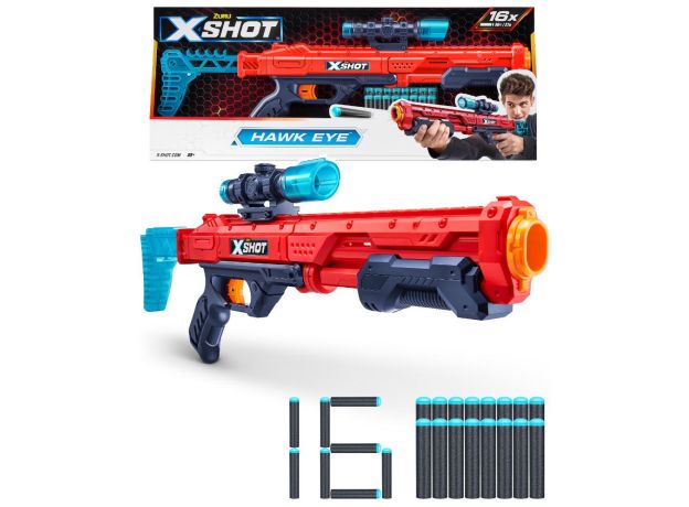 تفنگ ایکس شات X-Shot مدل Hawk Eye, تنوع: 36435 - Red, image