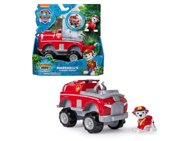 ماشین فیلی با فیگور مارشال سگ های نگهبان Paw Patrol سری Jungle Pups, تنوع: 6067778-Marshall, image