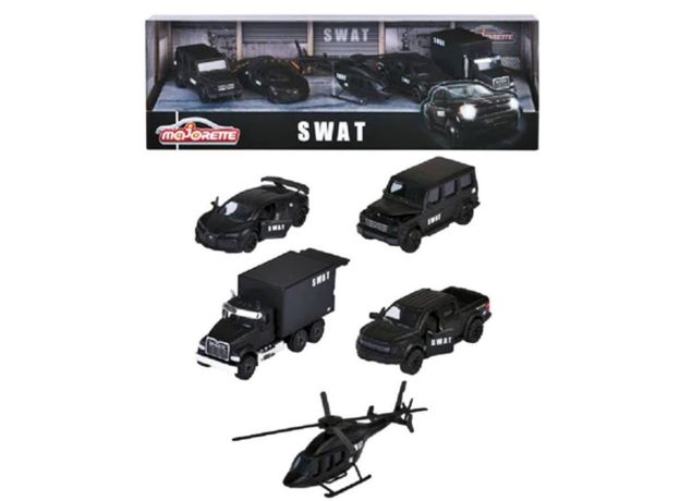 پک 5 تايی ماشين های فلزی Majorette مدل SWAT, image