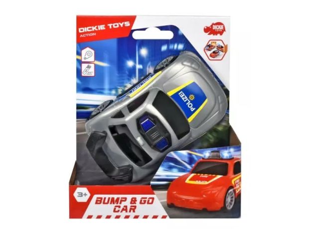 ماشین پلیس کوچک Dickie Toys, تنوع: 203341022-Bump and Go Gray, image