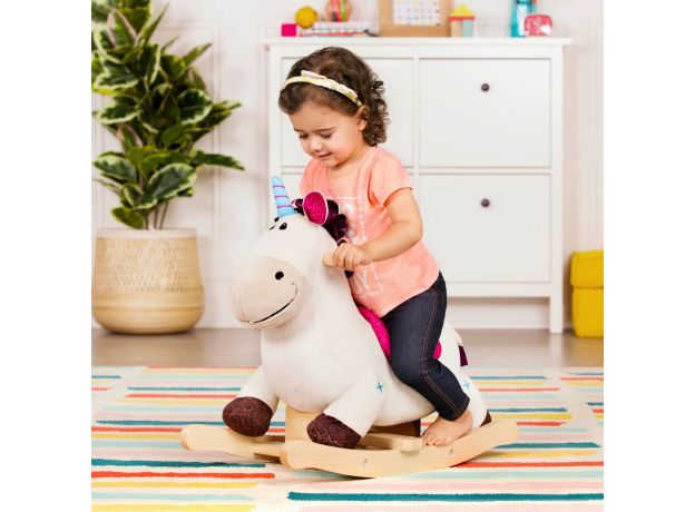 یونیکورن سفید راکر B. Toys, image