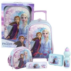 ست 5 در 1 کوله پشتی چرخدار 46 سانتی Frozen