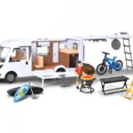 ست کمپ Dickie Toys همراه با ون Hymer و دوچرخه, image 3