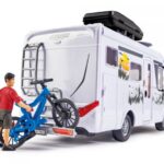 ست کمپ Dickie Toys همراه با ون Hymer و دوچرخه, image 6