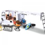ست کمپ Dickie Toys همراه با ون Hymer و دوچرخه, image 9