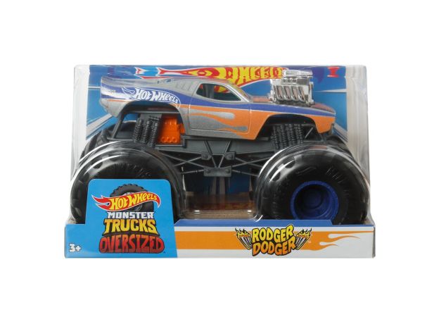 ماشین Hot Wheels مدل Rodger Dogerسری Monster Trucks با مقیاس 1:24, تنوع: FYJ83-Rodger Doger, image