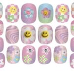 پک 20 تایی ناخن مصنوعی Nail Glitz مدل گل, image 2