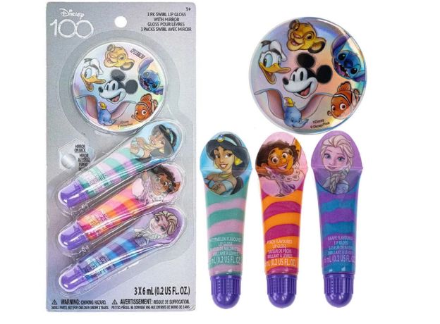 پک 3 تایی لیپ گلاس و آینه دیزنی Disney, image