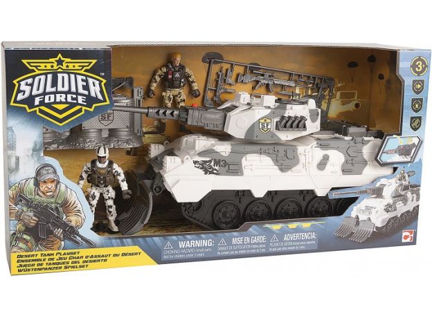 ست بازی تانک جنگنده سربازهای Soldier Force مدل Desert Tank, image