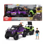 ست آفرود Dickie Toys همراه با ماشین Ford Raptor، موتور چهارچرخ و موتور سیکلت, image