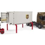 کامیون حمل بار UPS اسکانیا مدل Super 560R به همراه لیفتراک برودر Bruder, image 5