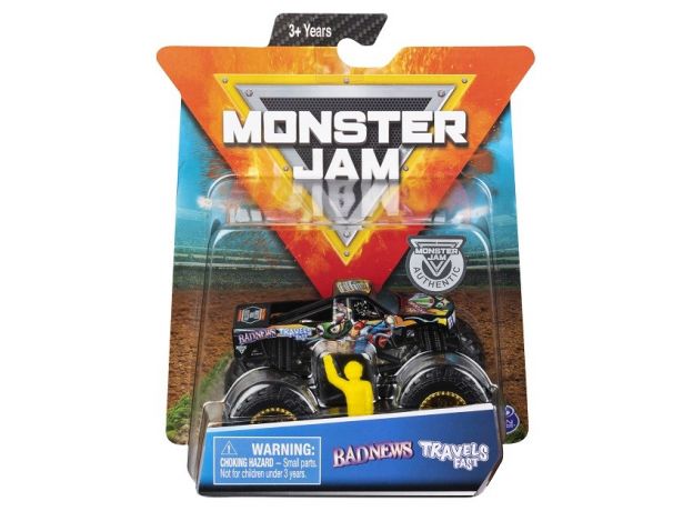 ماشین Monster Jam مدل Bad News با مقیاس 1:64 به همراه آدمک, image