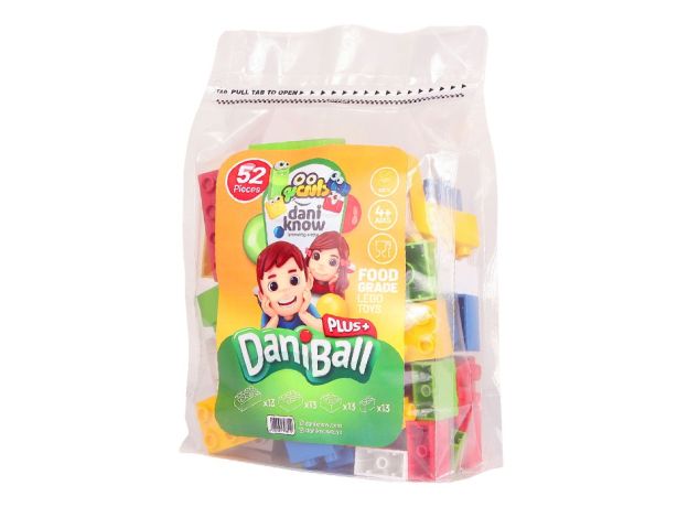 بلاک ساختنی 52 قطعه دانی بال پلاس, image