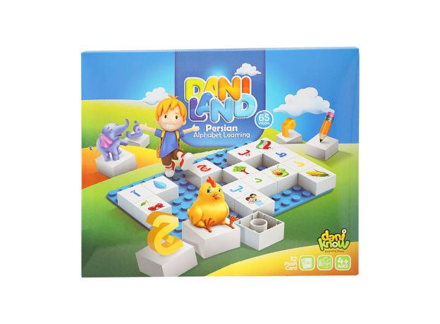 بلاک ساختنی دانی لند 65 قطعه مدل آموزش الفبای فارسی, image