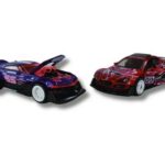 پک 2 تایی ماشین‌ های Hot Wheels سری Pull-Back Speeders مدل Mod Speederو 2004 Mazda, تنوع: HPR91-Mazda, image 2