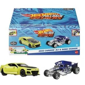 پک 2 تایی ماشین‌ های Hot Wheels سری Pull-Back Speeders مدل 2022 Camaro ZL1و Bone Shaker, تنوع: HPR91-Bone Shaker, image
