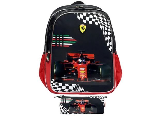 کوله پشتی Ferrari مدل To Be First به همراه جامدادی, image